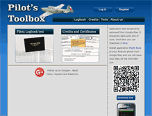 Tablet Screenshot of pilots-toolbox.com